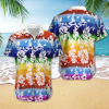 lgbt flower hawaiian shirt for m