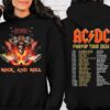 2024 ACDC Pwr Up World Tour Shirt ACDC Rock And Roll Graphic Tee ACDC Tour Merch 3 hoodie