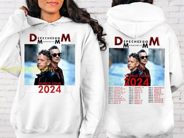 2024 Depeche Mode Memento Mori World Tour T Shirt Depeche Mode Tour 2024 Dates Merch 3 hoodie