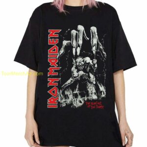 Iron Maiden The Number of the Beast Songs T Shirt Iron Maiden Graphic Tee Iron Maiden Tour Merch 1