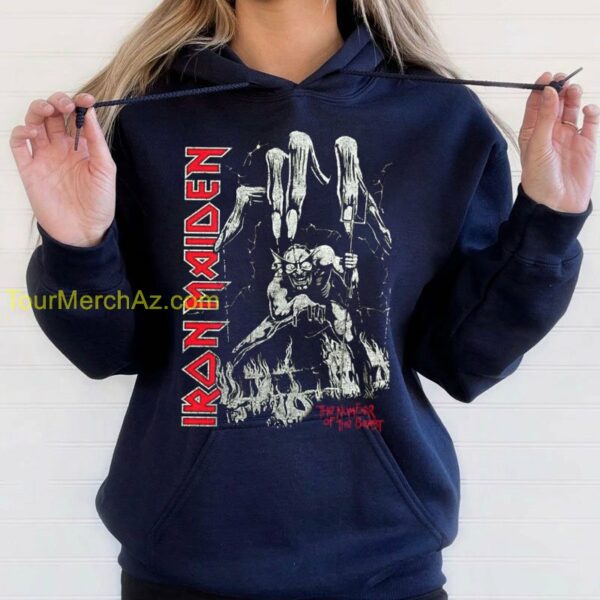 Iron Maiden The Number of the Beast Songs T Shirt Iron Maiden Graphic Tee Iron Maiden Tour Merch 2 hoodie