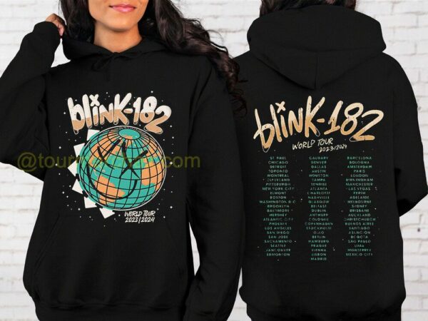 Blink 182 Concert Dates 2023 2024 Merch Blink 182 Tour Locations Shirts 2 hoodie