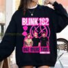 Blink 182 One More Time Summer Tour Graphic Tee Blink 182 Pink Smiley Logo on Black Merch 3 sweatshirt