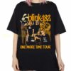 Blink 182 One More Time Tour Orange Graphic Shirts Blink 182 Playful Bunny Graphic Concert Merch 1