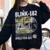 Blink 182 World Tour Graphic Tee Black Collage Design 2023 2024 Blink 182 Concert Merch 3 sweatshirt