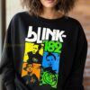 Vintage Blink 182 Pop Punk Band Tee Colorful Square Graphics Merch Iconic Smiley Face Blink 182 Shirts 3 sweatshirt