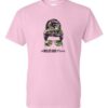 Military Mom Graphic Tee with Camo Sunglasses and Stylish Bun Design