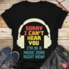 Music Zone Graphic Tee with Retro Headphones Design