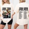 Jason Aldean Full Throttle Tour 2025 Graphic Tee with Artist Portraits and Tour Dates