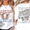 Jason Aldean Try That In A Small Town Graphic Tee with Floral Skull and Vintage Truck Design