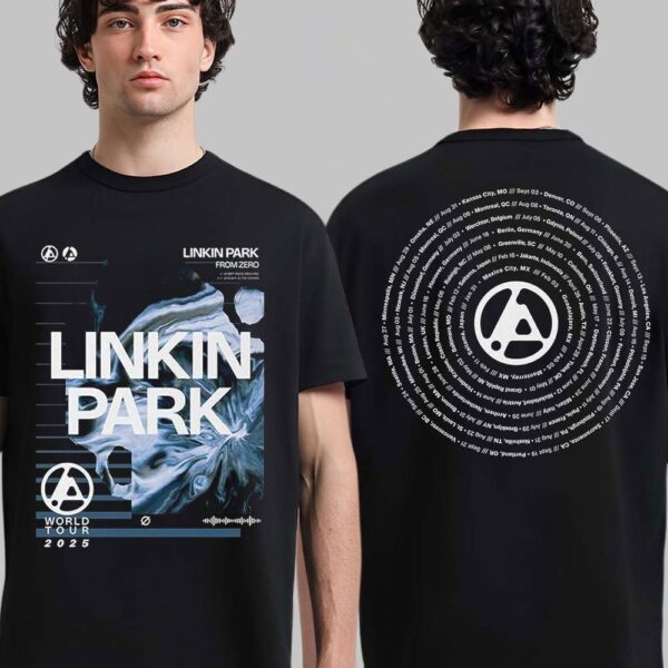 Linkin Park From Zero World Tour 2025 Graphic T Shirt with Abstract Art Design