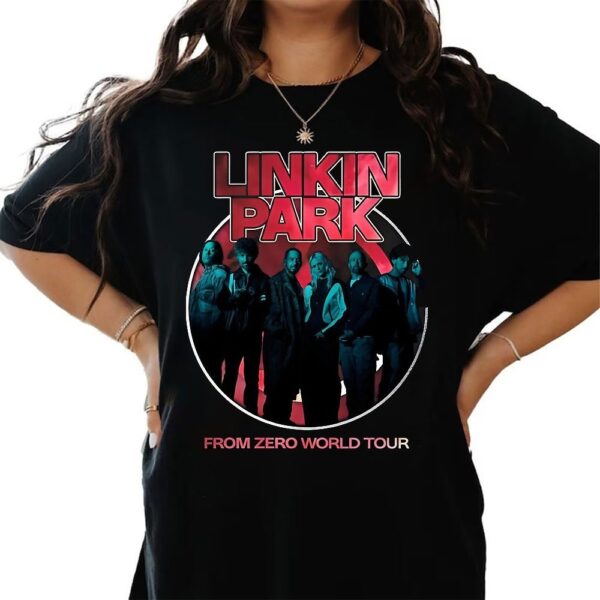 Linkin Park From Zero World Tour 2025 Graphic Tee Iconic Band Art & Vintage Style Design
