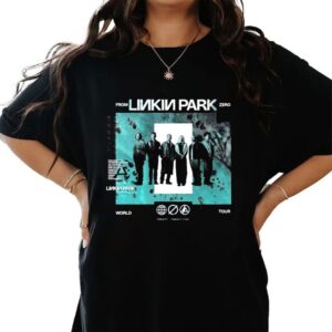 Linkin Park From Zero World Tour 2025 Graphic Tee with Bold Band Art and Vibrant Colors