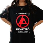 Linkin Park From Zero World Tour 2025 Graphic Tee with Bold Red Logo Design