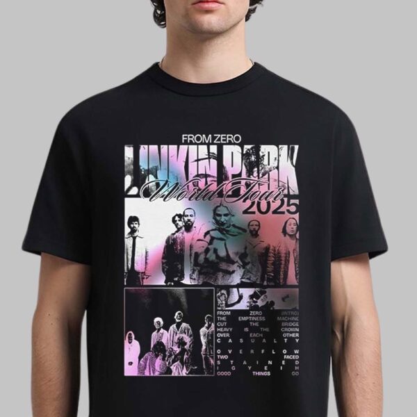 Linkin Park From Zero World Tour 2025 Graphic Tee with Iconic Band Artwork