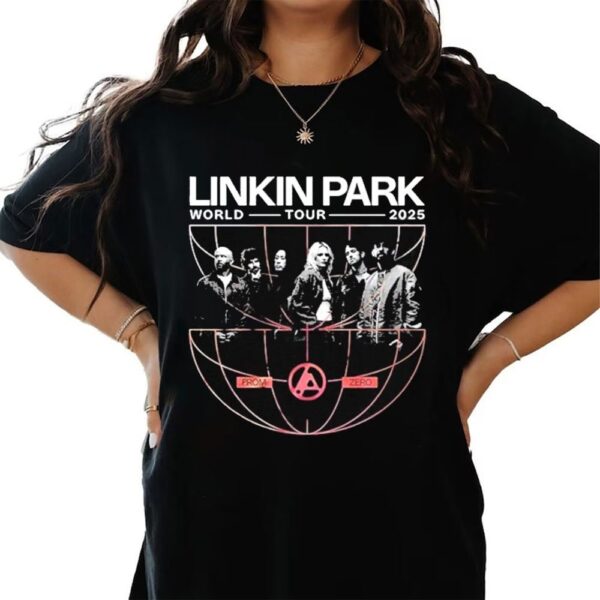 Linkin Park Zero World Tour 2025 T Shirt Iconic Band Art & Vintage Design